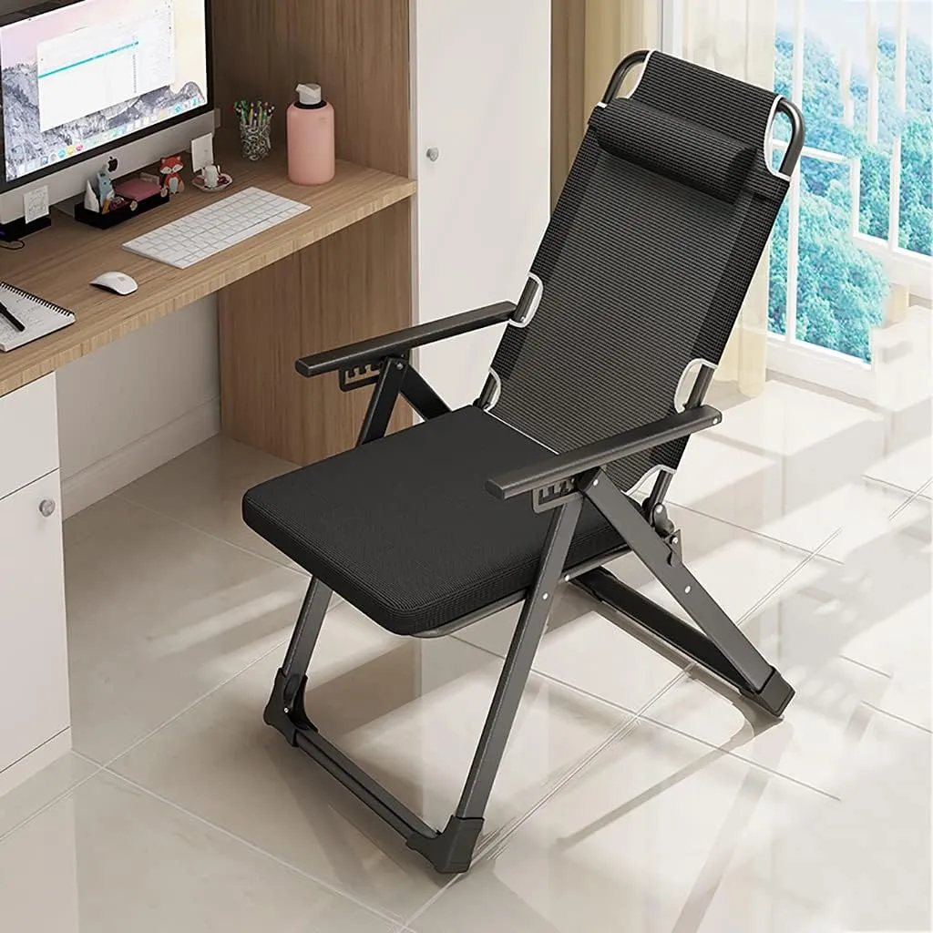 Sun Lounger Folding Weightless Chairs,Patio Camping Fishing Recliner Chair,Reclining and Garden Chair Outdoor Bed Portable Lightweight Armchair