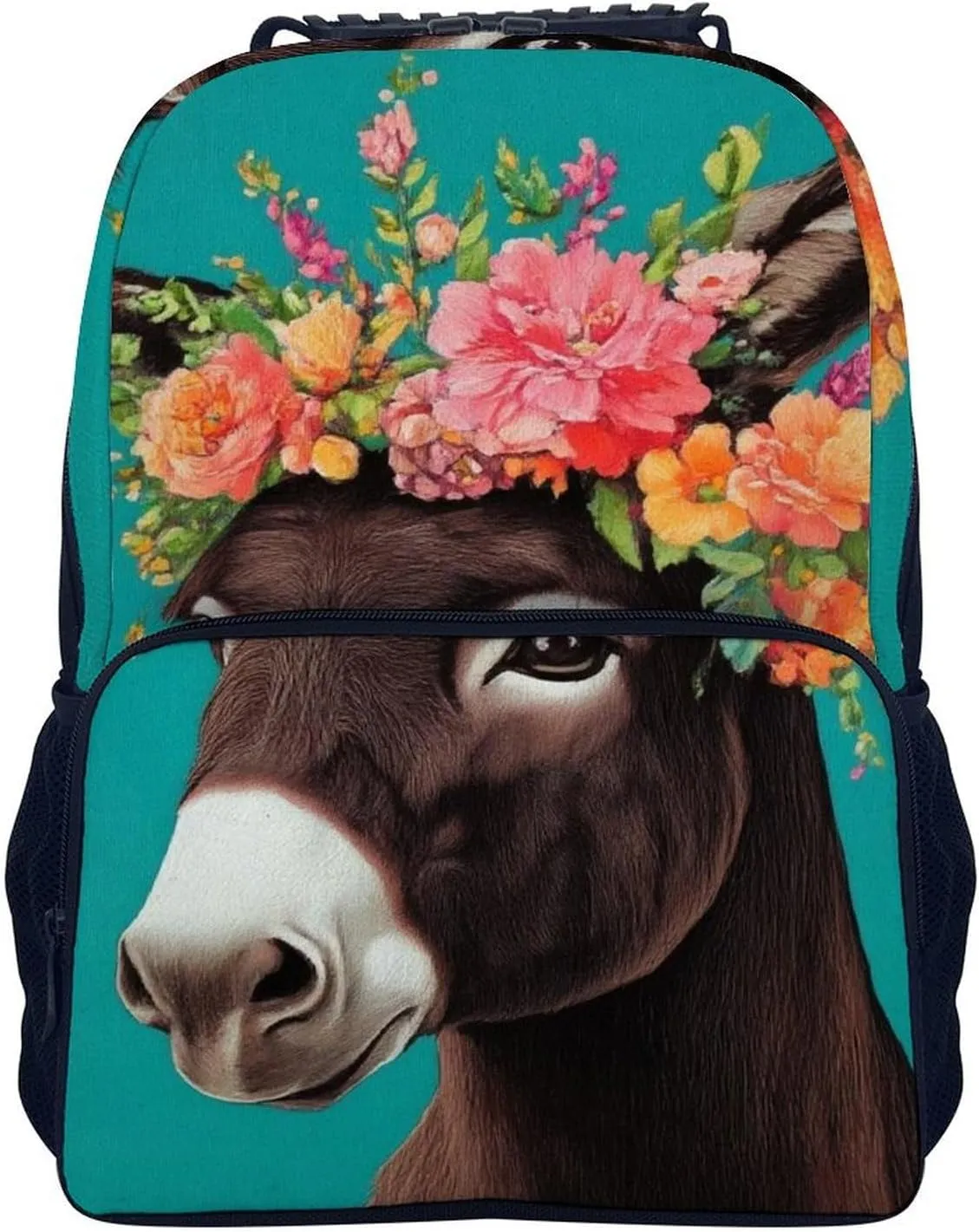 Supdreamc Men Women Lightweight Donkey Animals Backpack Large Capacity Carry On Bag With Padded Straps for Sports Work Walking Cycling