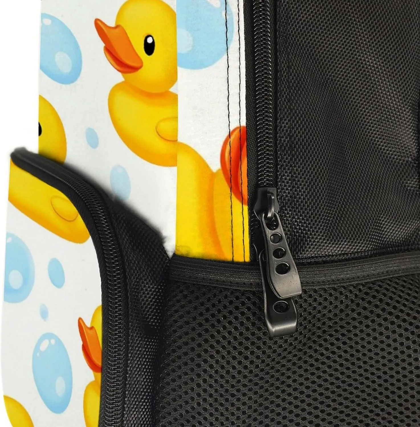 Supdreamc Polyester Daypack for Hiking Work Running - Big Capacity Anti-Theft Multipurpose Shoulder Bag, Cute Funny Cartoon Yellow Rubber Ducks Bubbles Travel and Sport Backpack Rucksack