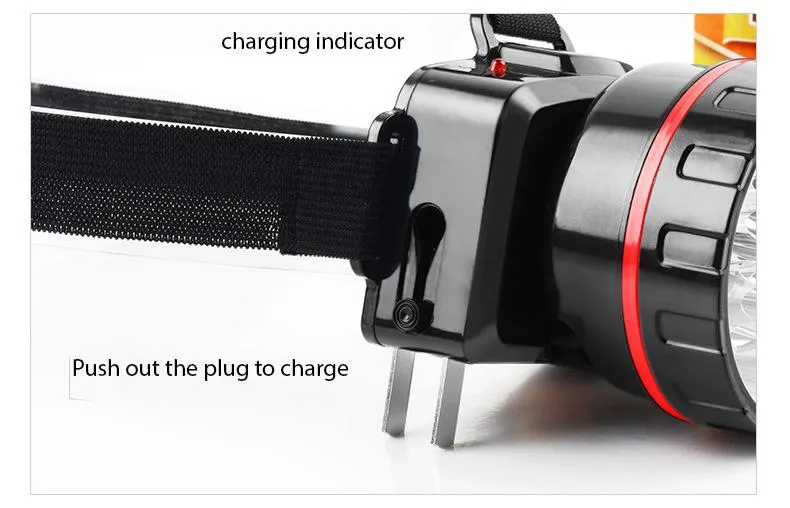 Super Bright Headlamp Rechargeable Headlight LED Headlight with Built-in Battery Headlamp for Fishing Hunting Camping Lantern