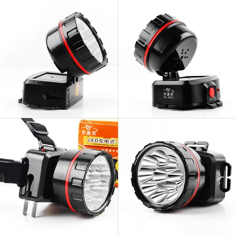 Super Bright Headlamp Rechargeable Headlight LED Headlight with Built-in Battery Headlamp for Fishing Hunting Camping Lantern