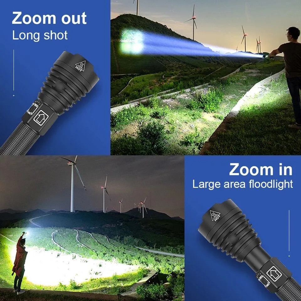 Super Powerful XHP90.3 Led Flshlight USB Rechargeable Tactical Flash Light Xhp70 Xhp50 Torch Light Work Lamp Lantern for Hunting