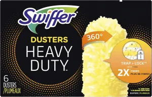Swiffer Dusters Heavy Duty Multi-Surface Refills, Unscented, 6 Count