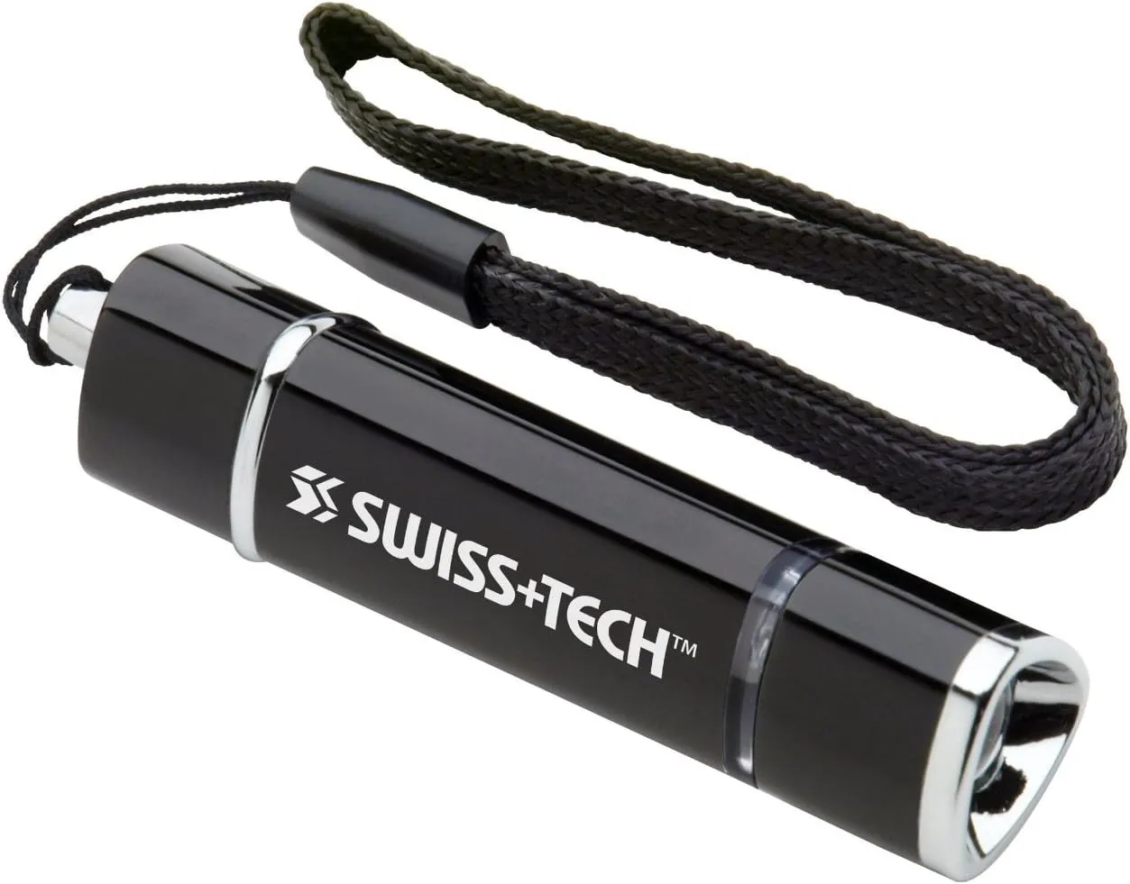 SWISS TECH ST50100 2-in-1 LED Flashlight and Lantern with Lanyard, Varied Colors, Aluminum Construction (Single Pack)