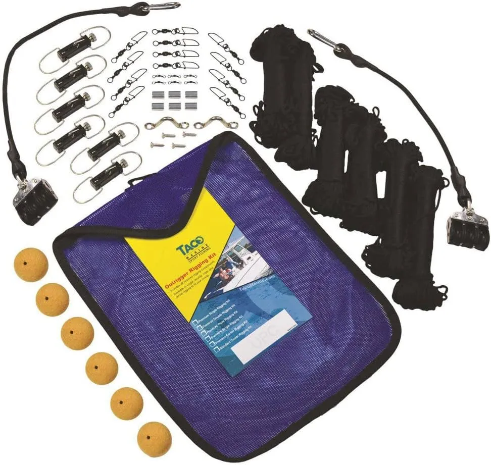 TACO METALS Taco Marine RK-0003PB Premium Triple Braid Rigging Kit