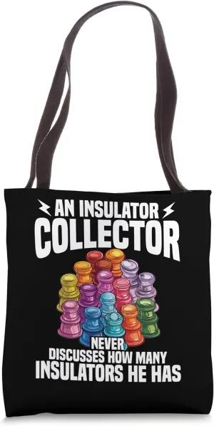 Telegraph Insulator Collector Telephone Insulator Collecting Tote Bag