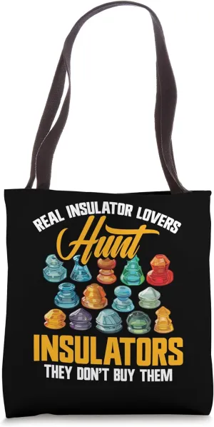 Telephone Insulator Electrical Telegraph Insulator Collector Tote Bag