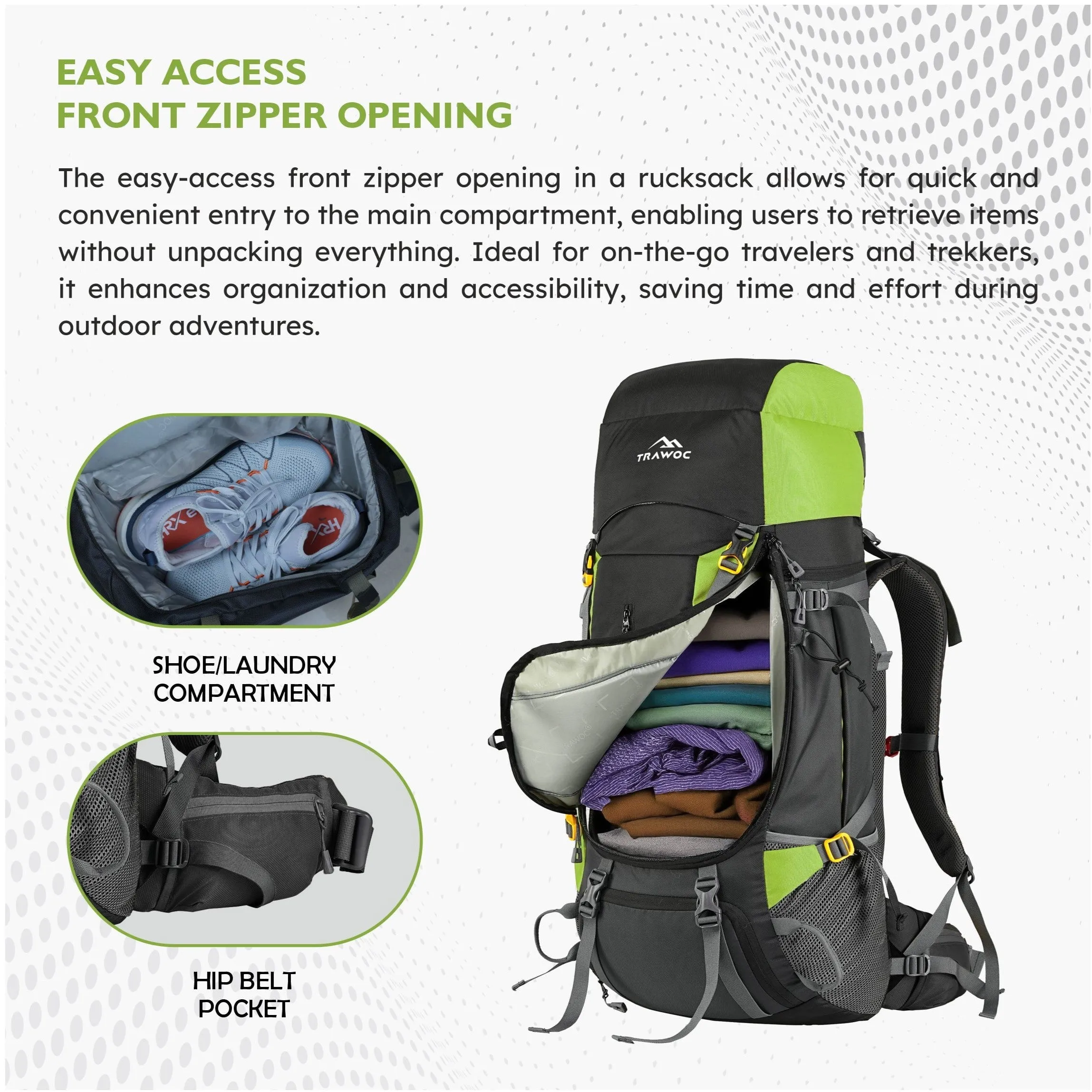 TERRABOUND-60 Rucksack - Green