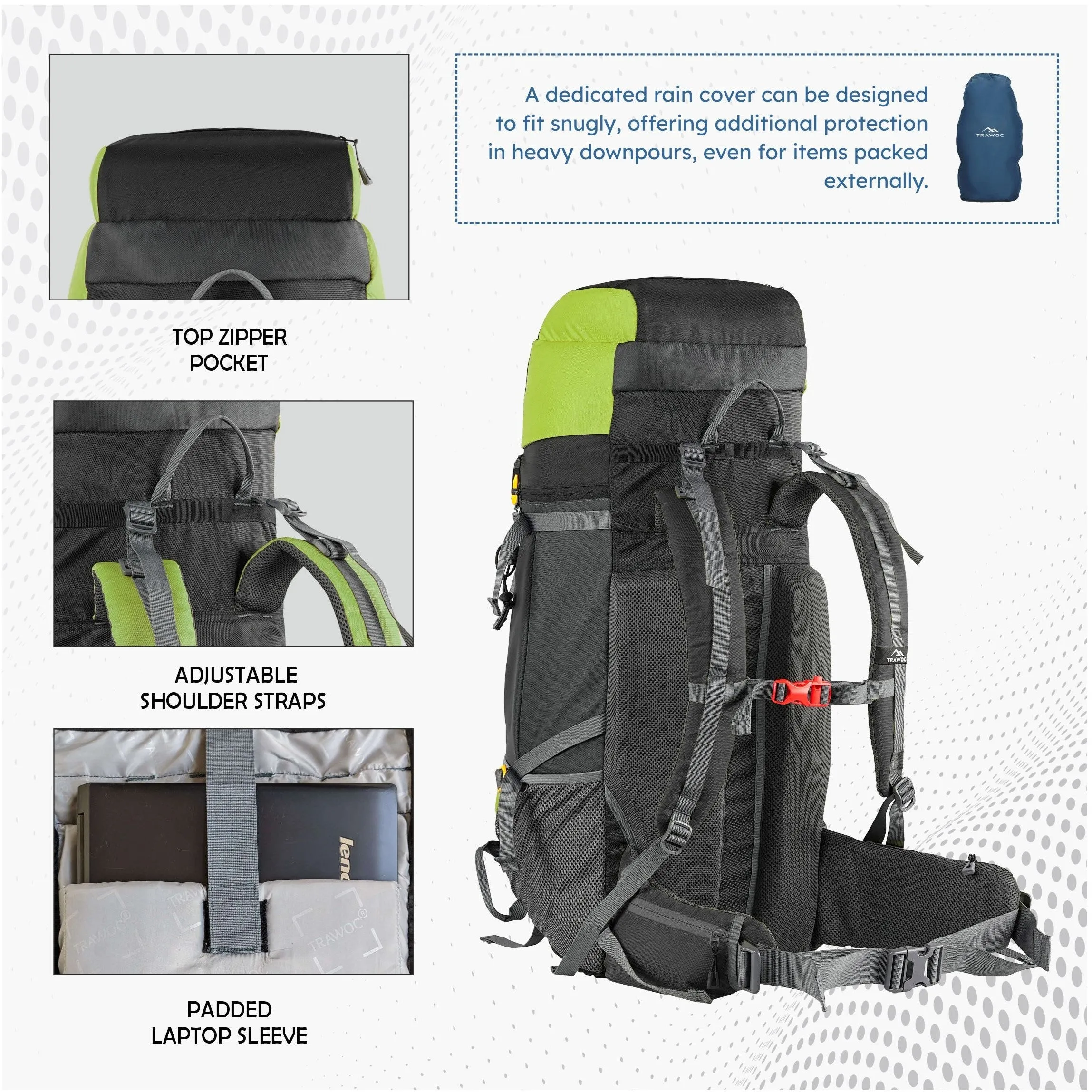 TERRABOUND-60 Rucksack - Green