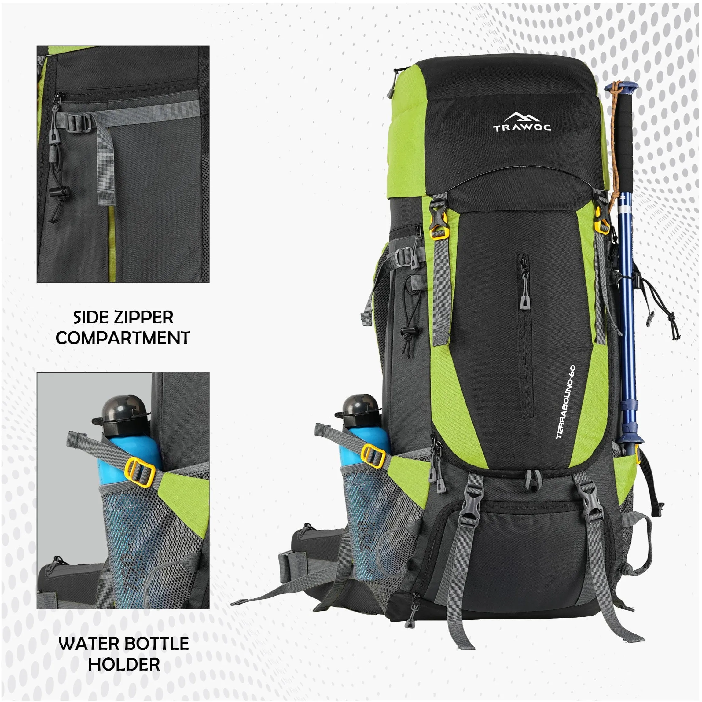 TERRABOUND-60 Rucksack - Green
