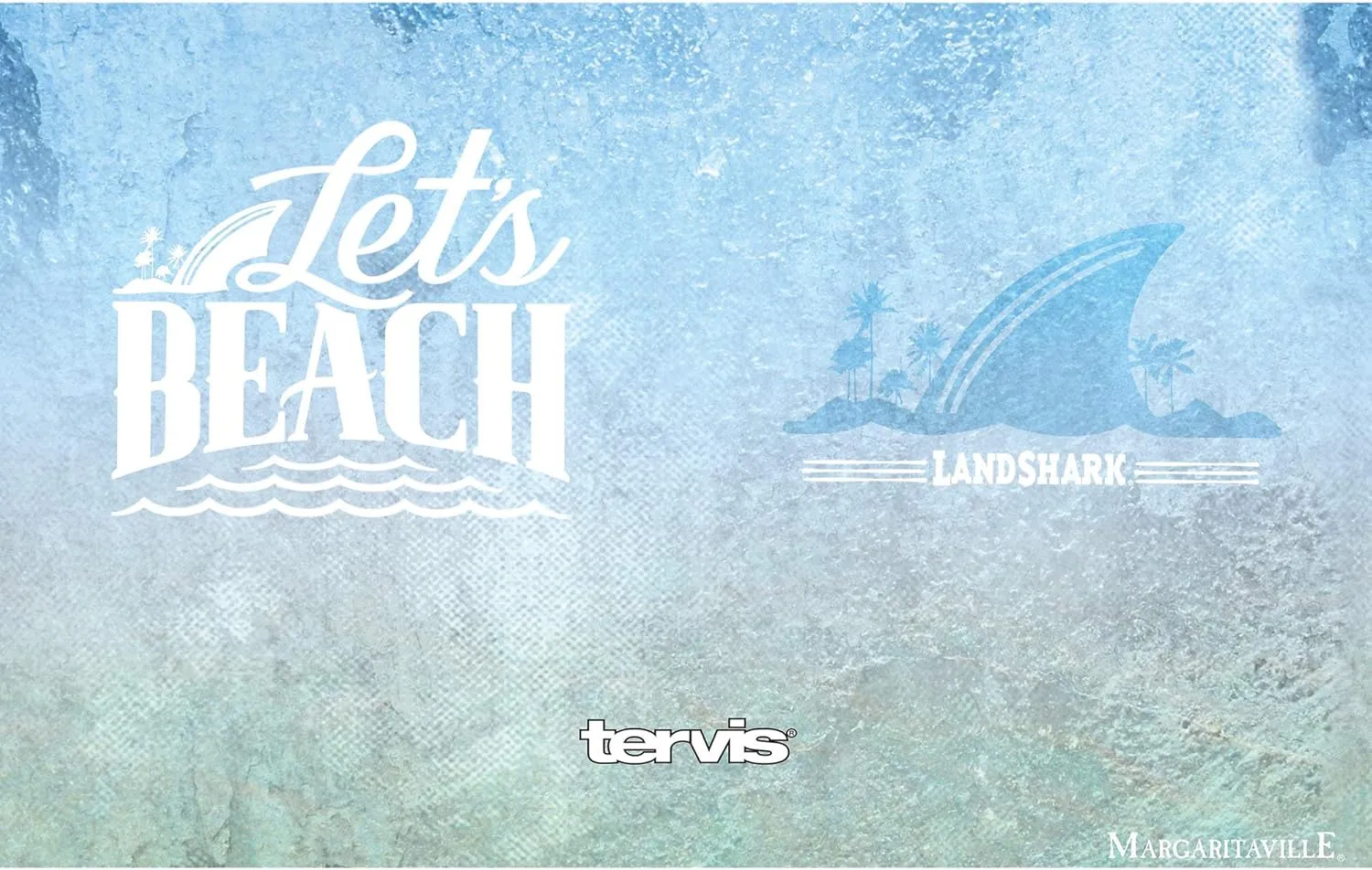 Tervis Margaritaville Landshark Lets Beach Triple Walled Insulated Tumbler Travel Cup Keeps Drinks Cold & Hot, 20oz Legacy - Stainless Steel, Stainless Steel