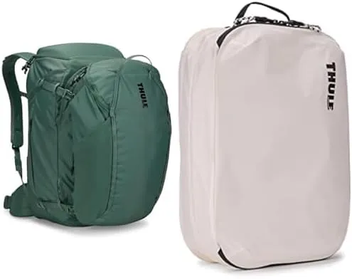 Thule Landmark 60L Travel Backpack with Clean/Dirty Packing Cube Bundle