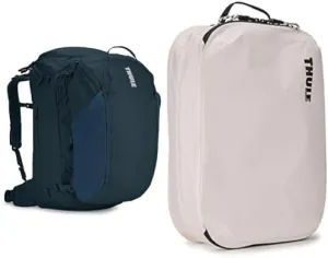 Thule Landmark 60L Women's Backpack with Clean/Dirty Packing Cube Travel Bundle