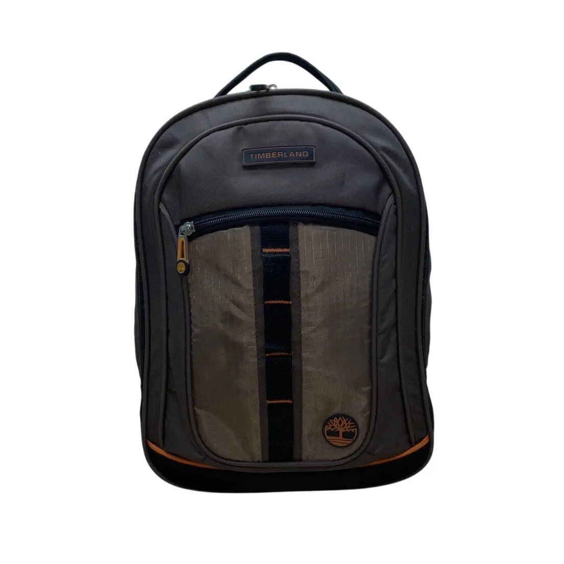 Timberland Capuccino & Orange Accents Jay Peaks Adjustable Straps Backpack Sz L