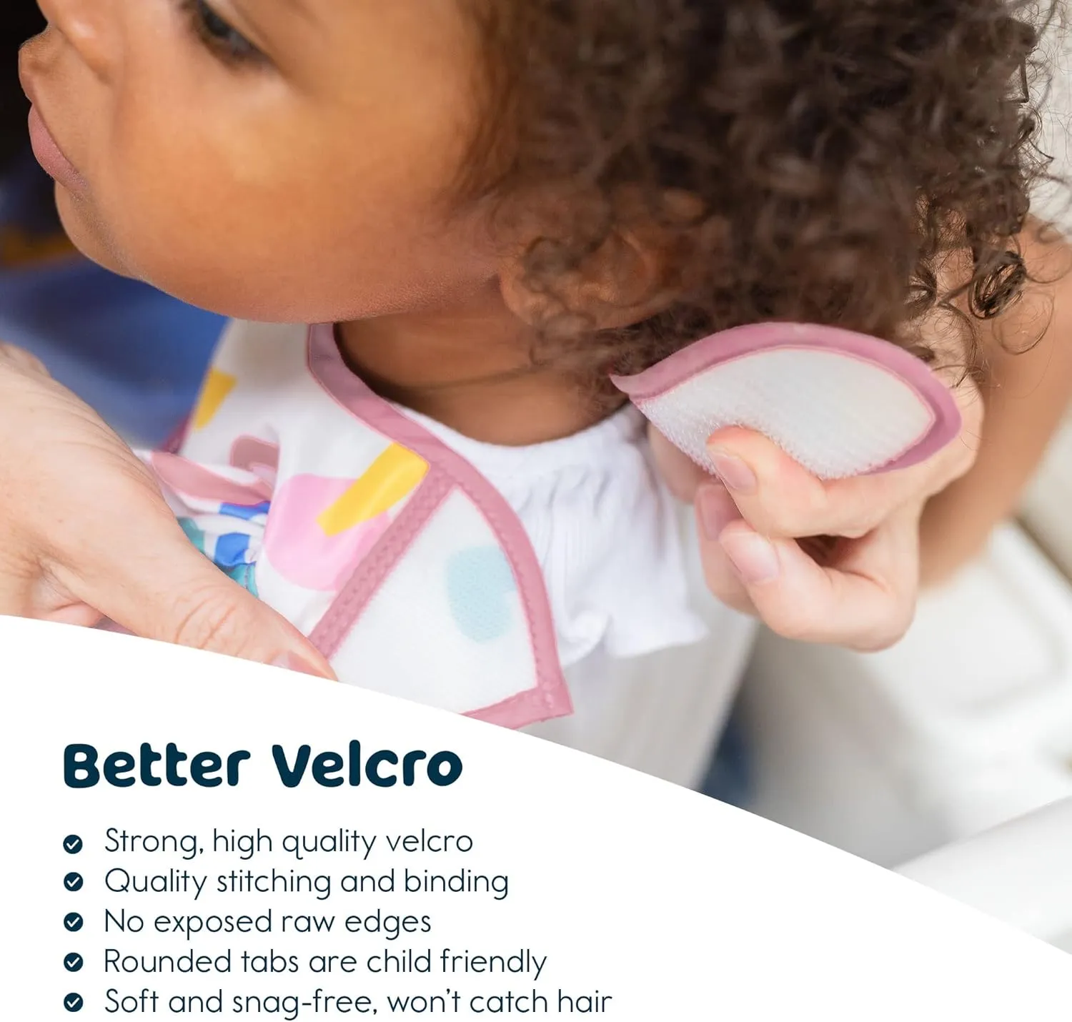 Tiny Twinkle Mess-Proof Baby Bib - Waterproof Bib for Baby Boy or Girl - PFAS, PVC, BPA, Phthalate Free - Baby Food Bibs