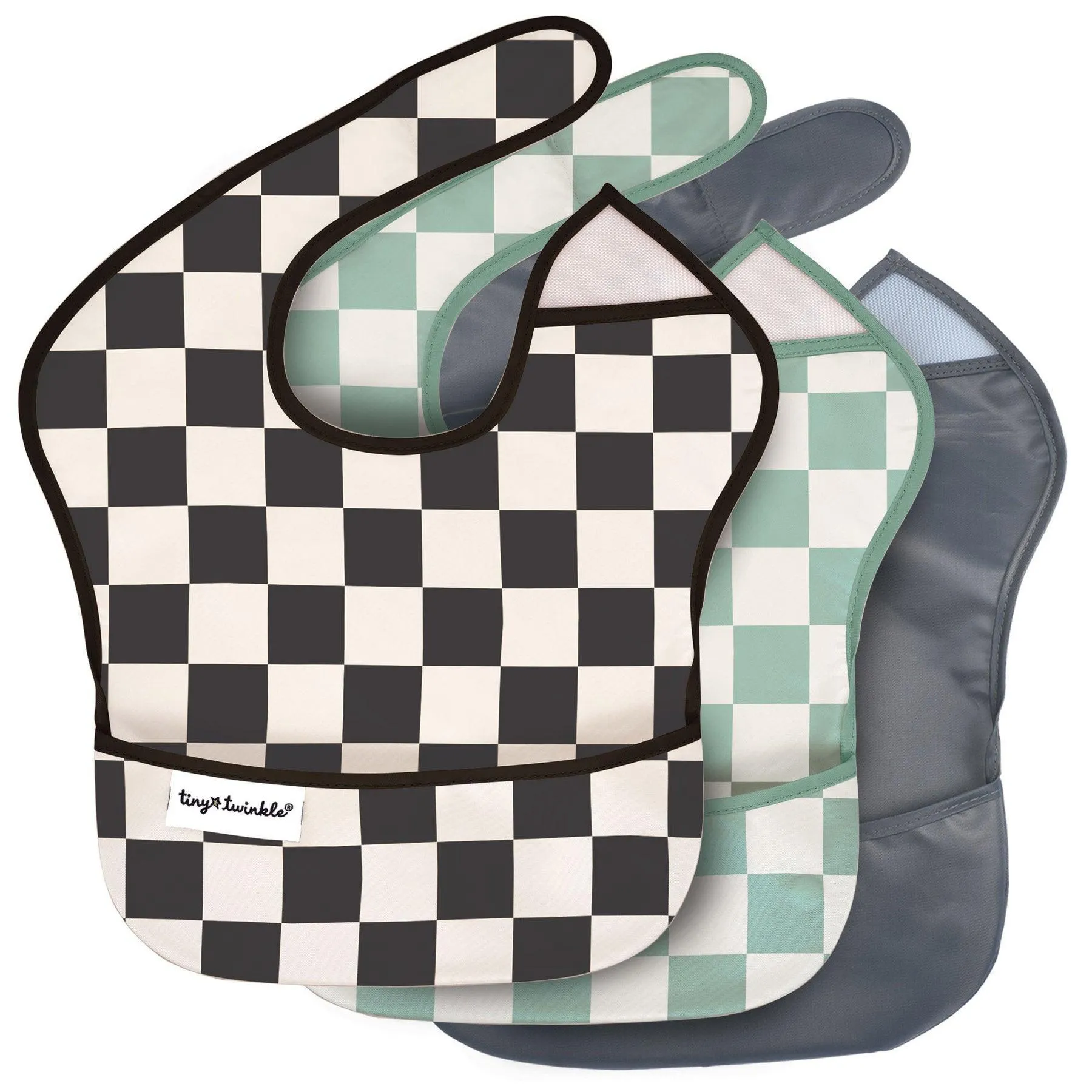 Tiny Twinkle Mess proof Easy Bib 3 Pack