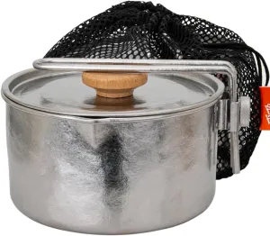 TiTo Titanium Camping Pot Lunch Box with Lid & Folding Handle Ultralight Portable Outdoor Heated Bowl for Hiking Backpacking Picnic Travel Adventure Cookware Bento Box