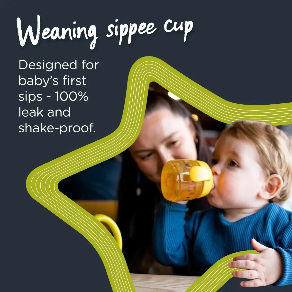 Tommee Tippee Weaning Starter Kit with Toddler Feeding Bowls and Spoons, Silicone Bib, 100% Leak-proof Weaning Sippy Cup and Food Storage Pots, 4m 