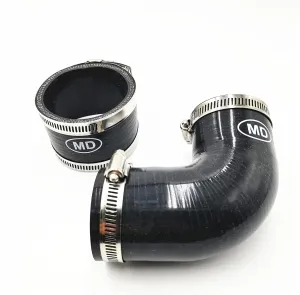 Top Mount Intercooler Hose Kit Black For Subaru 02-07 WRX /04  STI/04-07 FXT