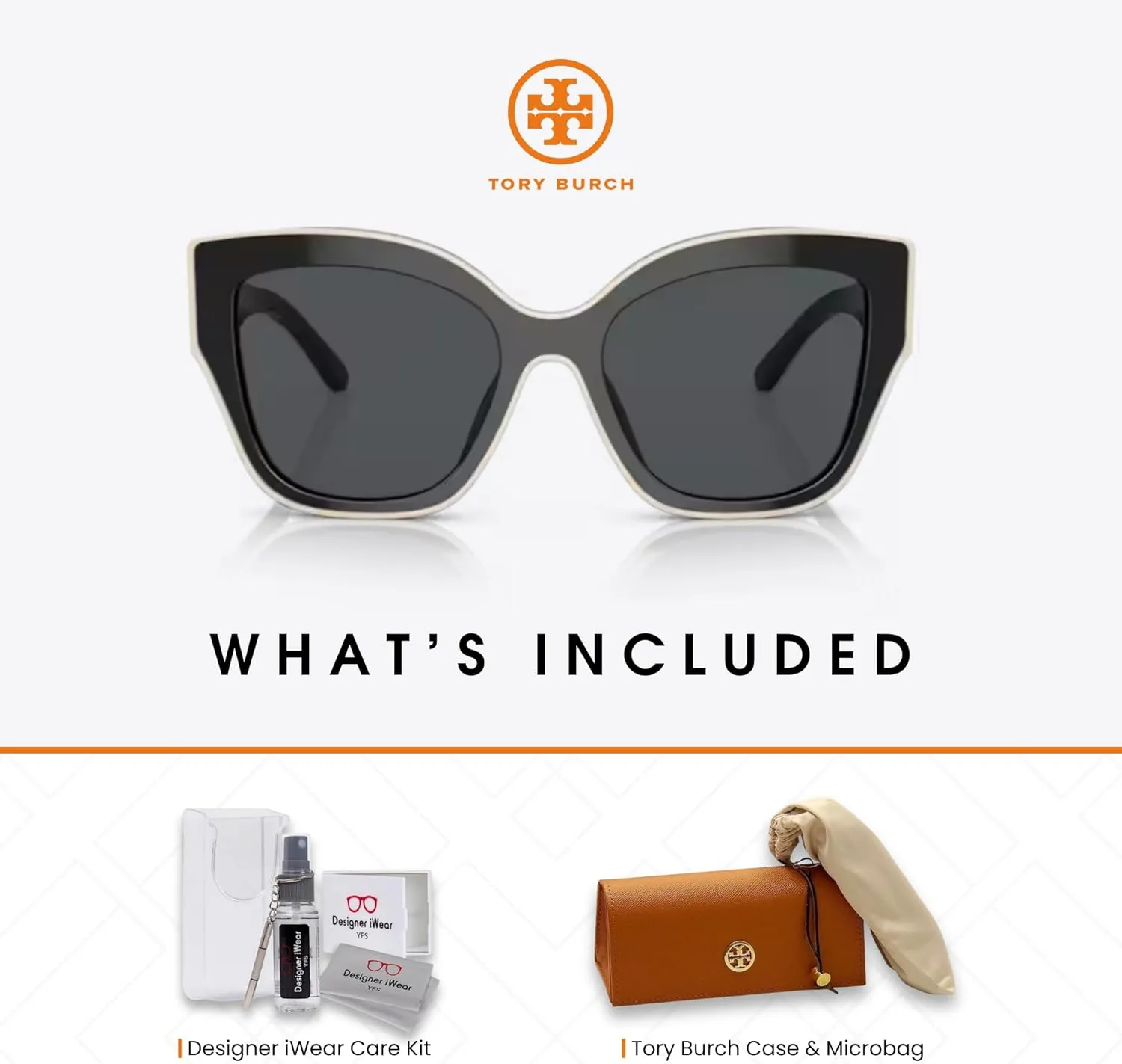 Tory Burch TY7184U Cateye Sunglasses for Women   BUNDLE With Designer iWear Complimentary Eyewear Kit