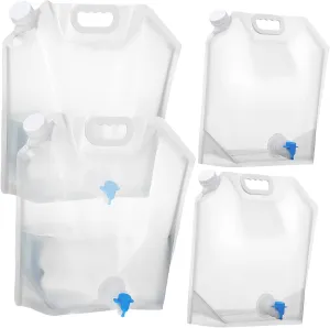 Totority Emergency Water Pouches Collapsible Water Containers Bag Jugs Aquatainer for Camping Hiking