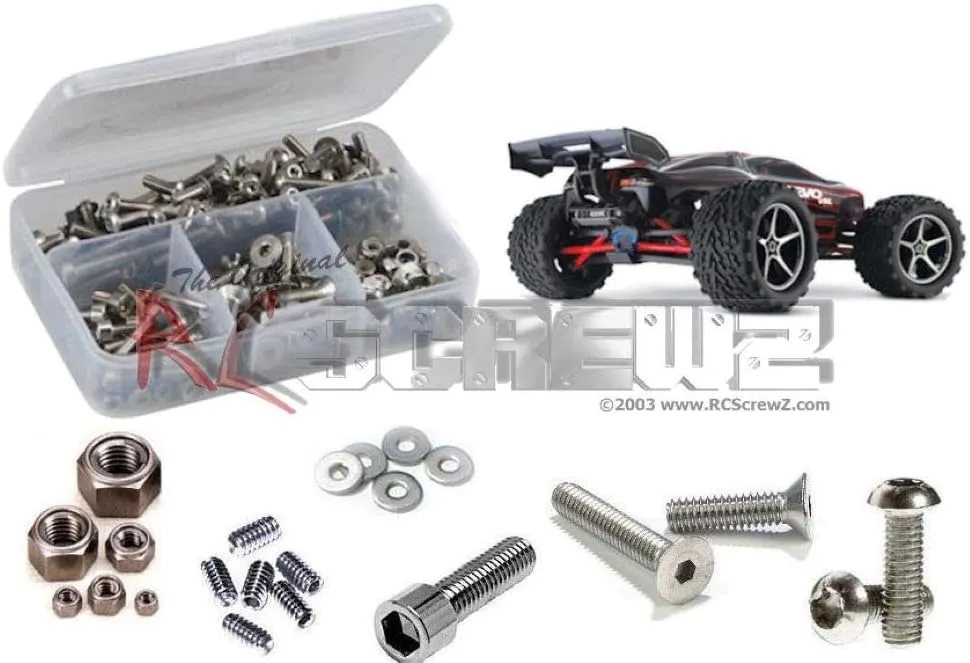 TRA037 - Traxxas E-Revo 1/16th RTR Stainless Steel Screw Kit