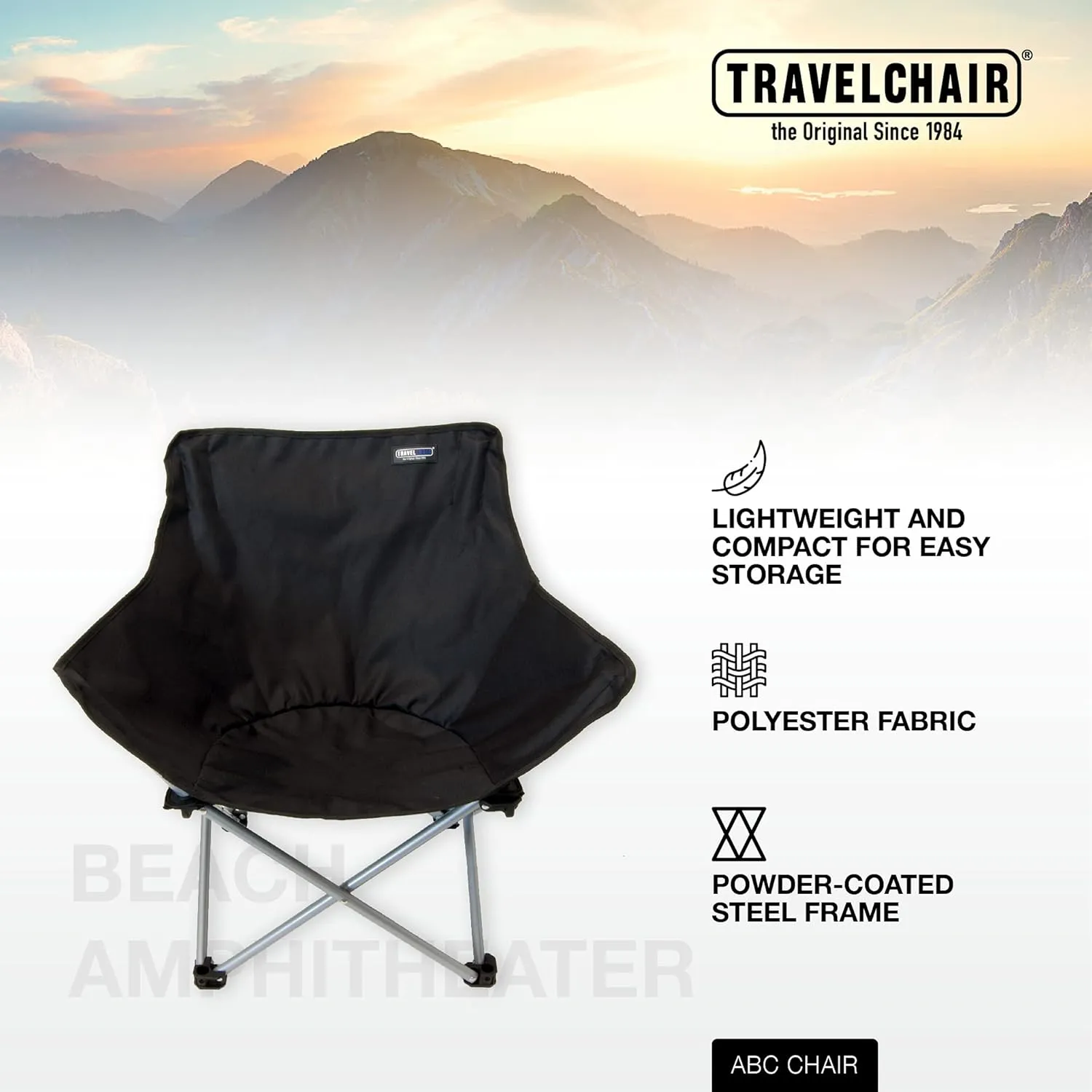 Travel Chair ABC Chair, Black