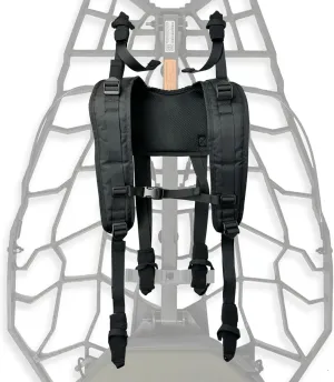 Tree Stand Backpack Straps Treestand Transport System Lightweight Universal Climber Carrier Shoulder System Comfortable Deer Hunting Climbing Carrying Pack Fits Most Tree Stands Black