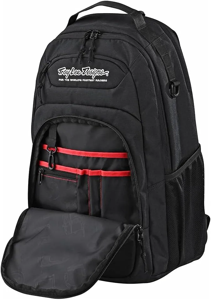 Troy Lee Designs Albek Whitebridge Lightweight Universal Gear Work Laptop Backpack. 19.6 inch Length. Black