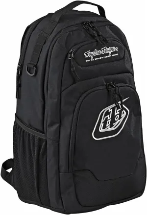 Troy Lee Designs Albek Whitebridge Lightweight Universal Gear Work Laptop Backpack. 19.6 inch Length. Black