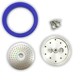 Tune Up kit Made for Gaggia Classic. Upgraded Stainless Steel Shower Holder. IMS Precision Nanotech Shower Screen GA200NT, Cafelat Silicone Gasket and All Screws (Custom Tune Up Kit)
