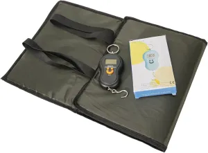 Uncles Carp Fishing Unhooking Mat with Weigh Scale Foldable Padded Landing Mat Fishes Gear Weigh Slings Mat Fishing Accessories