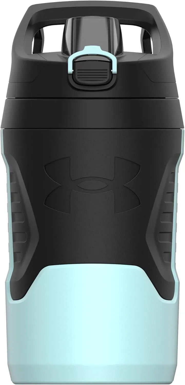 Under Armour unisex adult 32oz playmaker jug, Black and Navy Blue, US