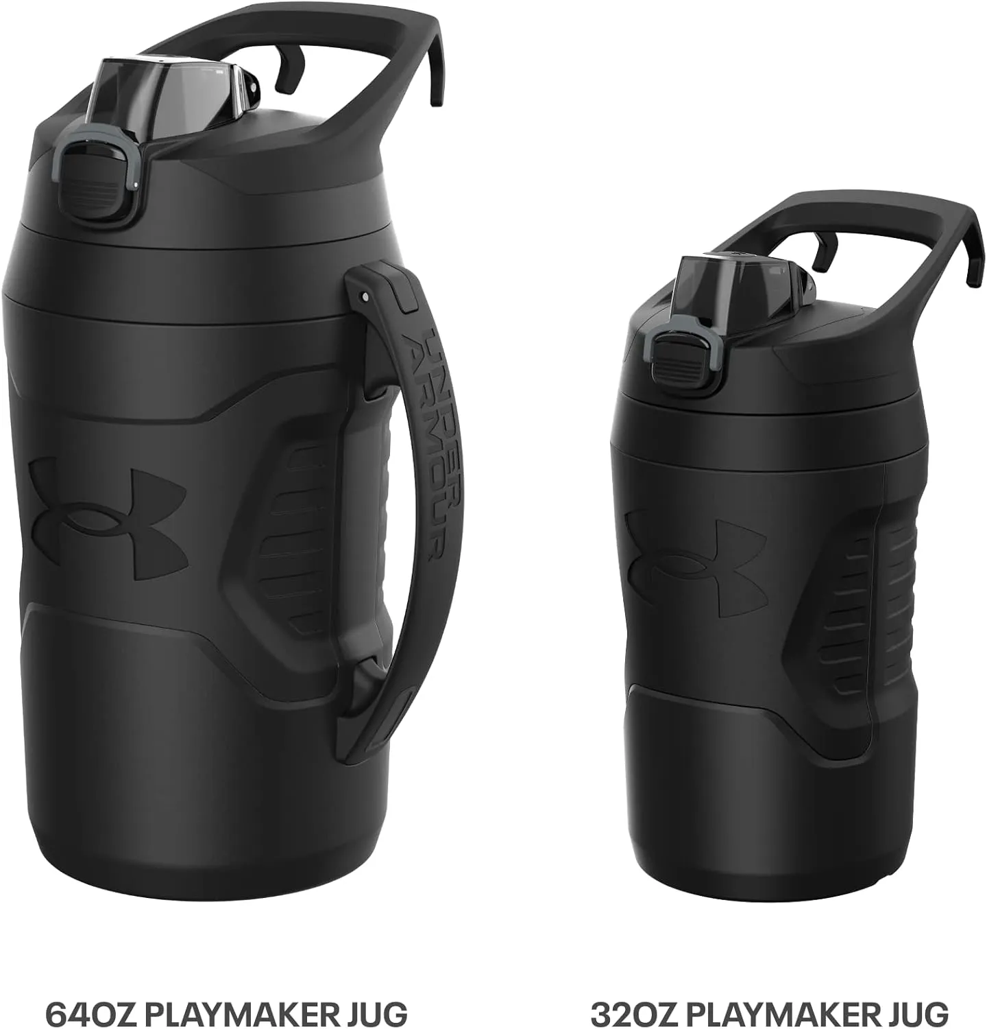 Under Armour unisex adult 32oz playmaker jug, Black and Navy Blue, US