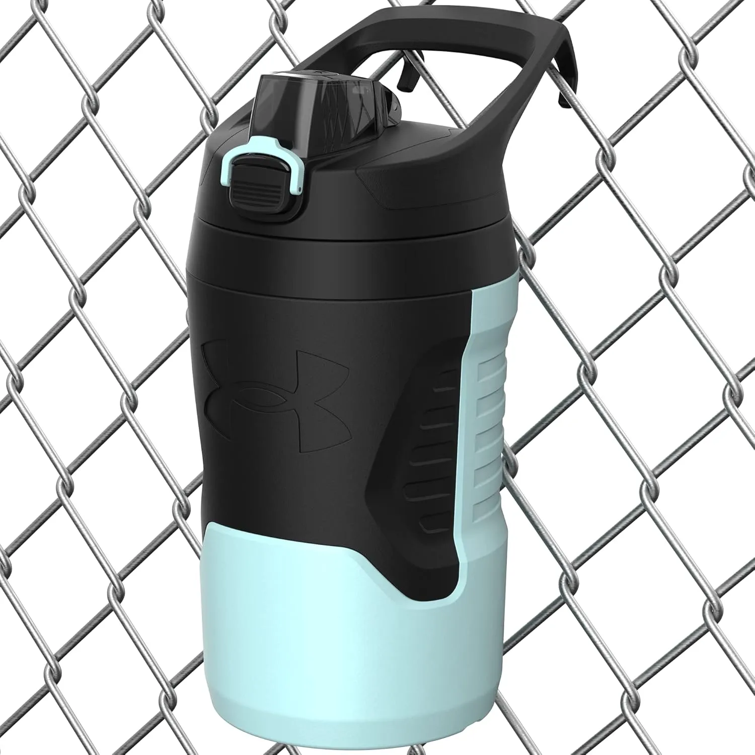 Under Armour unisex adult 32oz playmaker jug, Black and Navy Blue, US