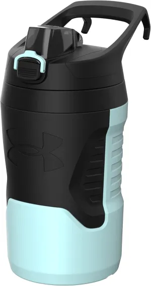 Under Armour unisex adult 32oz playmaker jug, Black and Navy Blue, US