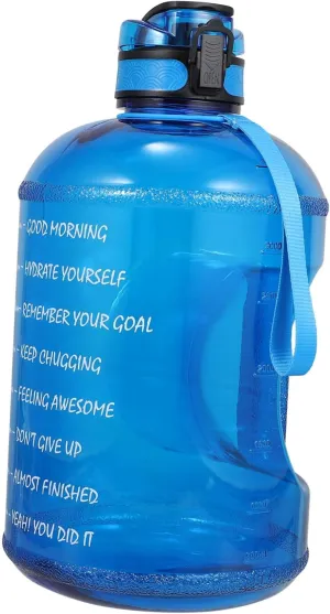 Unisex Large Sports Water Bottle 1 Gallon Collapsible Water Kettle Hydro Jug for Tea Milk Hot
