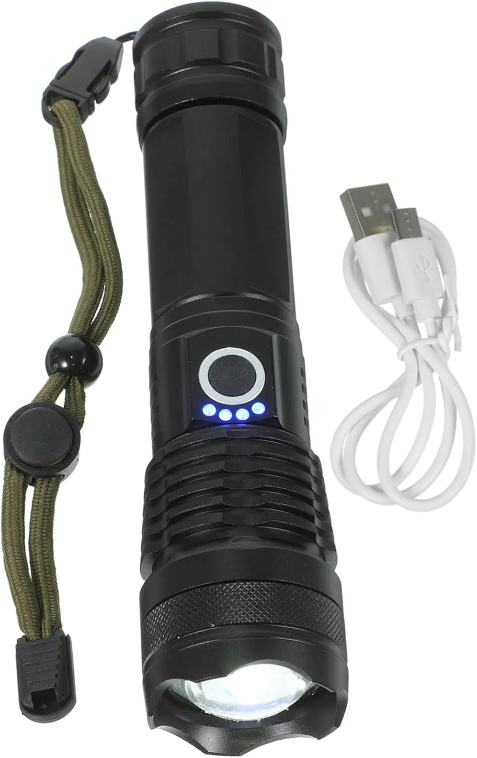 Uonlytech Rechargeable Led Flashlight Camping Lantern Outdoor Light for Hiking Emergency Dog Walking