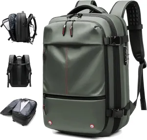 Vaccage Backpack, Vaccage Bag, Vaccage Back Pack, 60L Expandable Travel Smart Backpack with Vacuum Compression, with Pump (Green(No Air Pump))