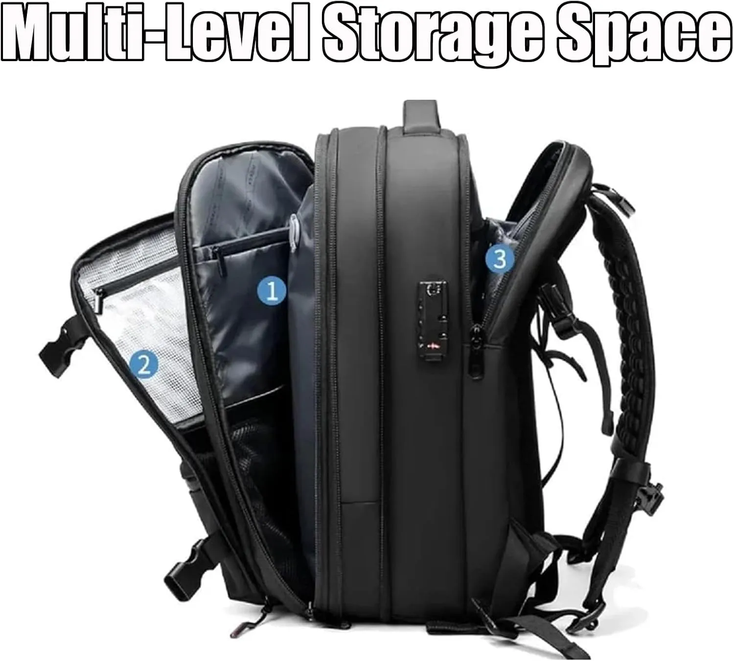 Vaccage Backpack, Vaccage Bag, Vaccage Back Pack, 60L Expandable Travel Smart Backpack with Vacuum Compression, with Pump (Green(No Air Pump))