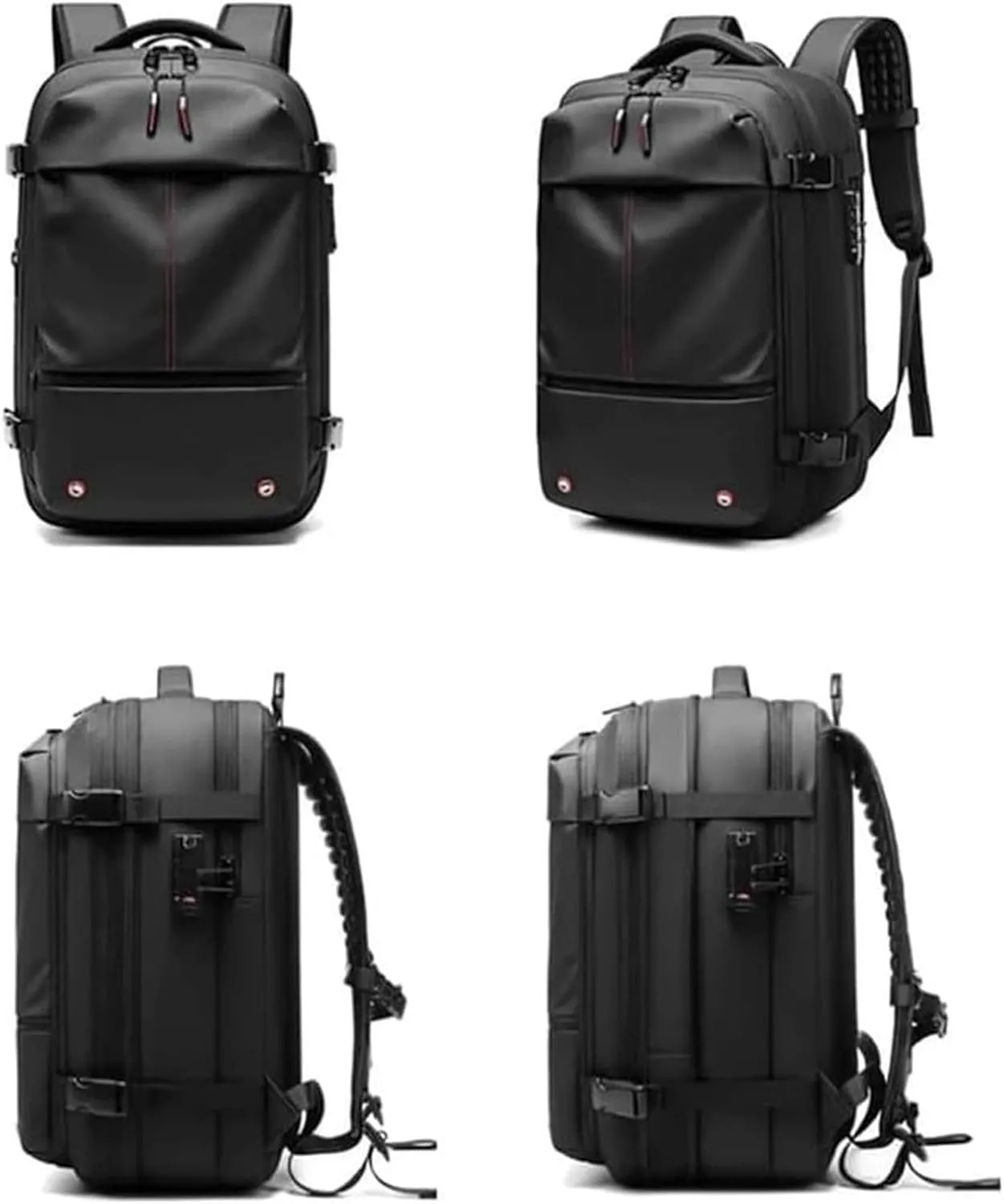 Vacpack Backpack, vacuum backpack, 60L Vacuum Compress Pack Expandable Backpack, Waterproof And Anti-Theft Travel(Gray,Without vacuum pump)