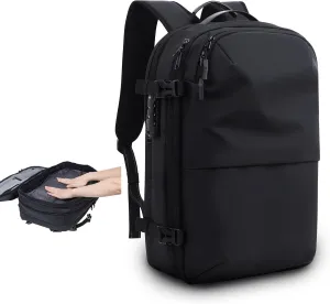 Vacuum Backpack Travel- 60L Expandable Air Vacuum Backpack, Compression Laptop Backpack With Air Pump, Waterproof, TSA Lock