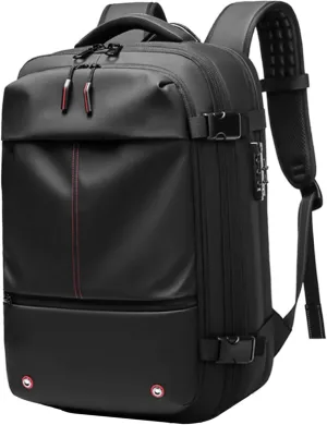 Vacuum Compression Backpack, 60L Expandable Travel Vacuum Bags with Lock, Waterproof Carry on Backpack, Vacuum Travel Backpack for Luggage