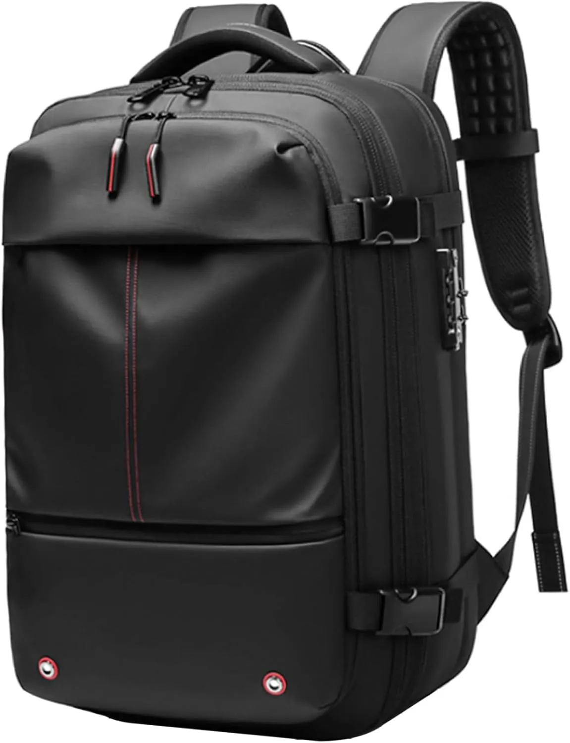 Vacuum Compression Backpack, 60L Expandable Travel Vacuum Bags with Lock, Waterproof Carry on Backpack, Vacuum Travel Backpack for Luggage
