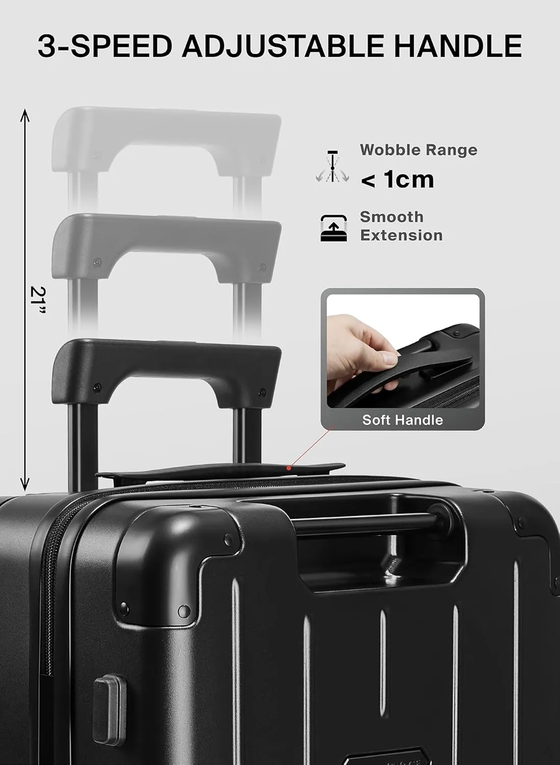 Vacuum Seal Air Compression 20-Inch Suitcase Carry-On Travel Luggage USB Port AirCabin Pro Pump TSA Lock Backpack Airback Vacpack 20" - Advanced Hinomoto Wheel Lock (1X Vacuum Bag - 50L)