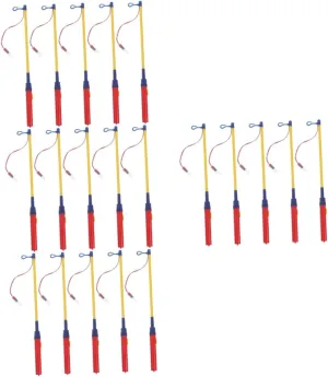Vaguelly 20pcs Lantern Poles for Boys and Girls Led Lantern Handles Non-battery Operated for Festivals and Crafts