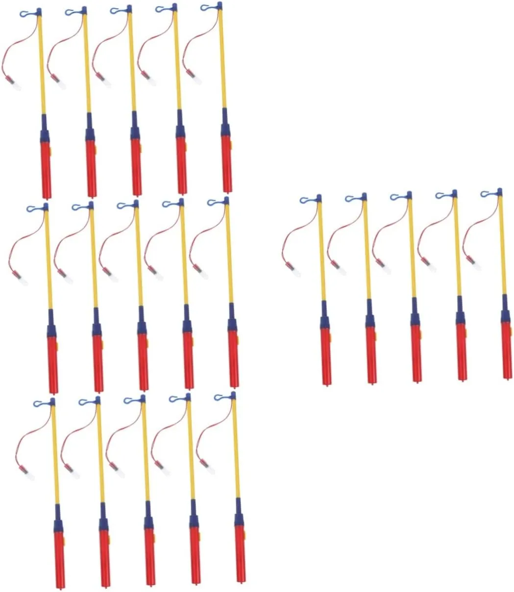 Vaguelly 20pcs Lantern Poles for Boys and Girls Led Lantern Handles Non-battery Operated for Festivals and Crafts