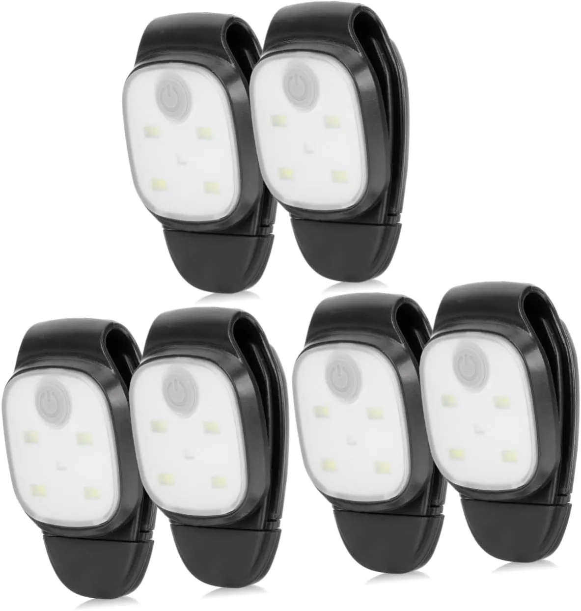 VANZACK 3sets Rechargeable Running Lights Camping Lantern Clip-on Emergency Work Inspection 2pcs*3