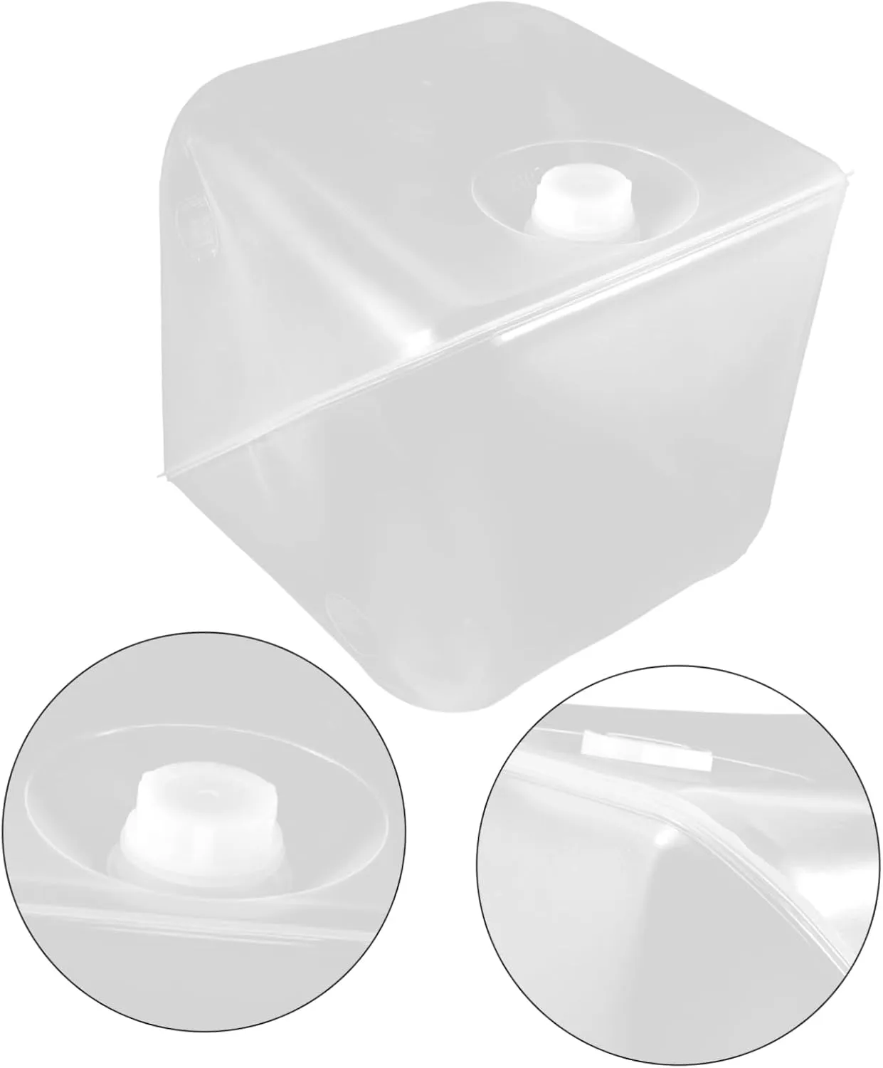 VANZACK Outdoor Water Storage Container 10l Folding Water Tank Collapsible Camping Bucket Spout for Travel