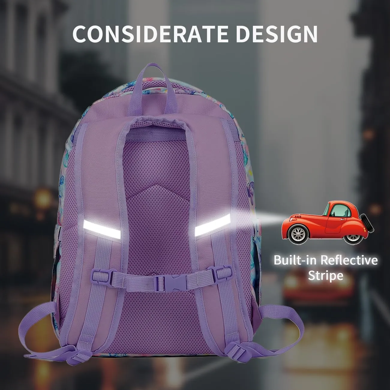 VASCHY Backpack for Girls, Kids Cute Kindergarten Preschool Children 12L Small Backpack Bookbag for School Travel Giltter Butterfly